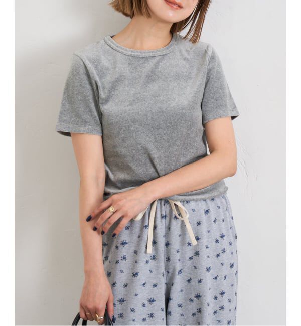 U by SPICK&SPAN「《追加》コットンベロアTEE」|Tシャツ・カットソー|