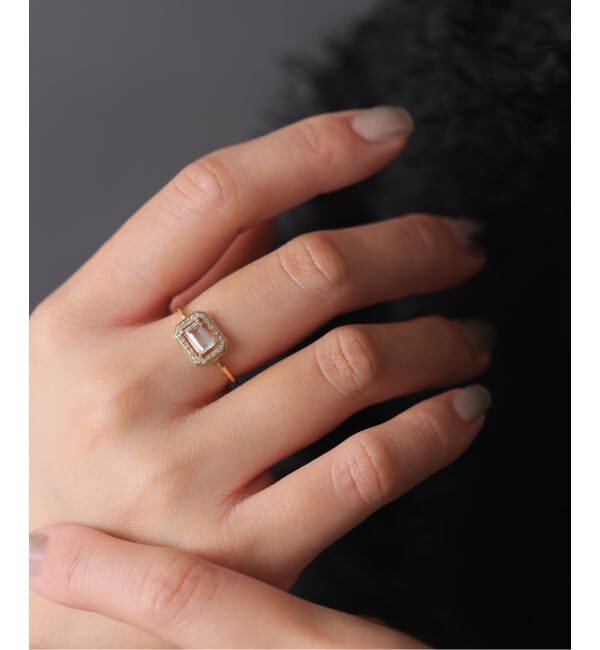 Lilas by Spick&Span「アップグレードホワイトトパーズリング K18」|リング|