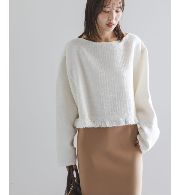 NOBLE「《追加》ツイードショートトップス」|シャツ・ブラウス|