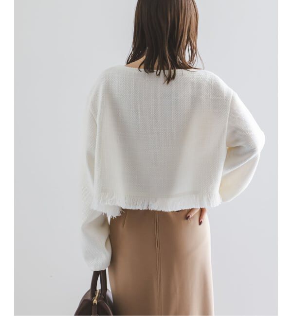 NOBLE「《追加》ツイードショートトップス」|シャツ・ブラウス|