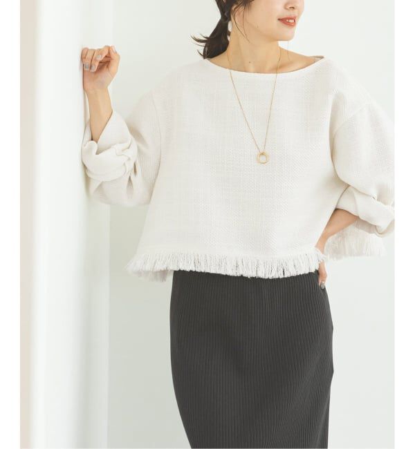 NOBLE「《追加》ツイードショートトップス」|シャツ・ブラウス|