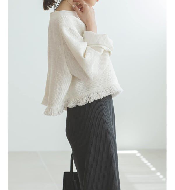 NOBLE「《追加》ツイードショートトップス」|シャツ・ブラウス|