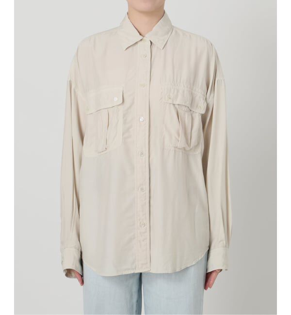 FRAMeWORK「SILKコンピースダイWORK-シャツ」|シャツ・ブラウス|