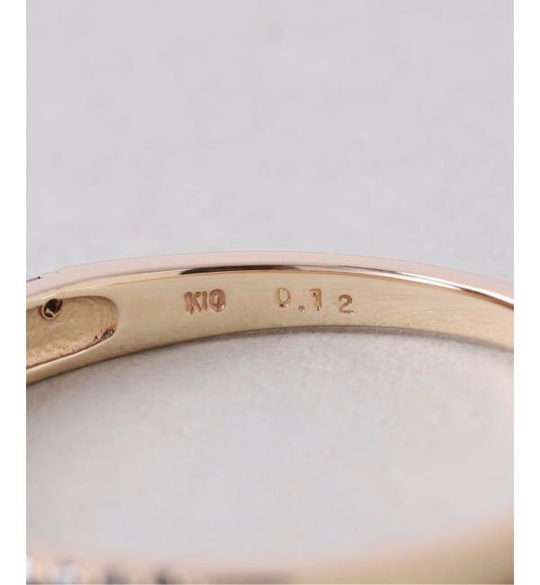 Lilas by Spick&Span「ダブルラインブラックダイヤリング K10」|リング|