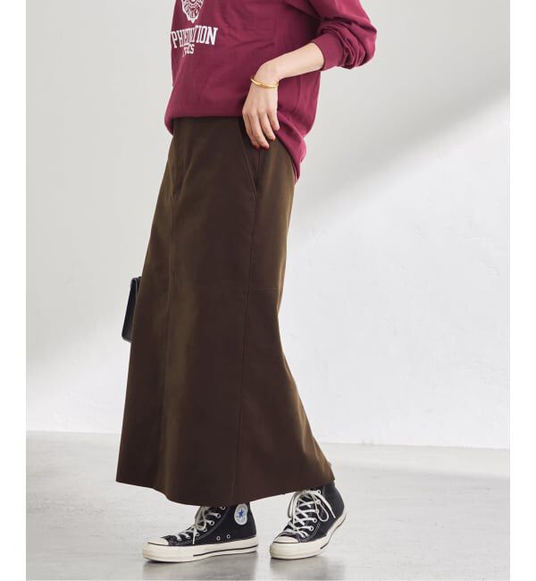 FRAMeWORK「フェイクスエードタイトスカート」|スカート|