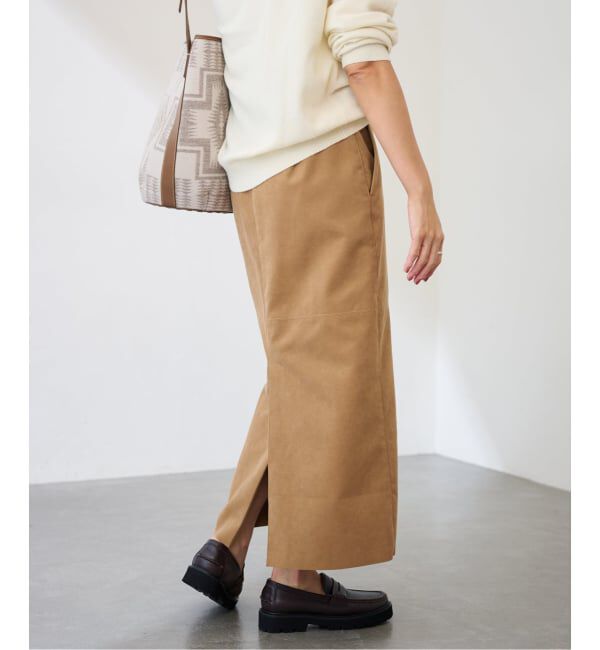 FRAMeWORK「フェイクスエードタイトスカート」|スカート|