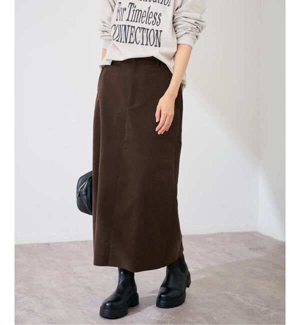 FRAMeWORK「フェイクスエードタイトスカート」|スカート|