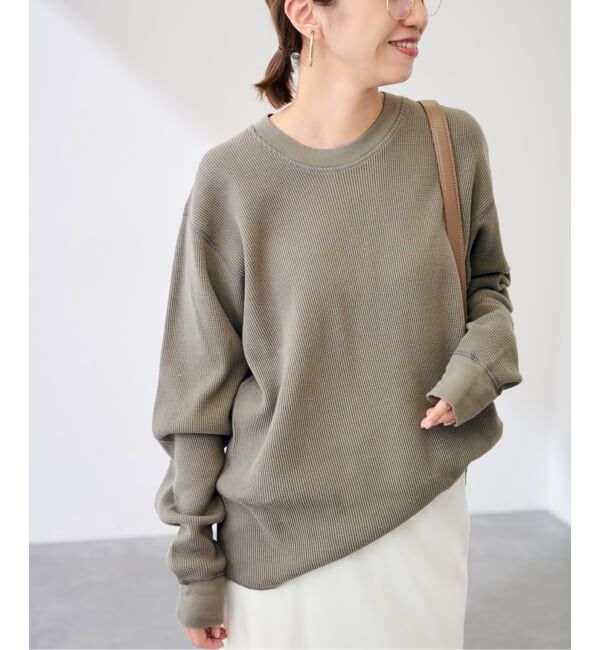 FRAMeWORK「SOFT GOODS サーマルクルーネックTEE」|Tシャツ・カットソー|ブラウン