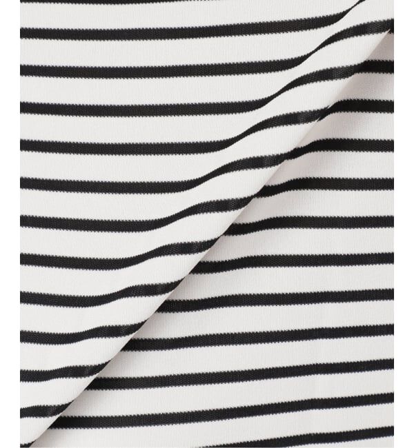 NOBLE「《追加》ELENI/エルニ ボーダードレープTシャツ」|Tシャツ・カットソー|