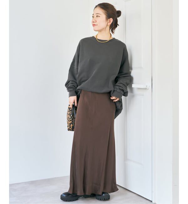 Spick and Span「キュプラフィブリルサテンスカート」|スカート|