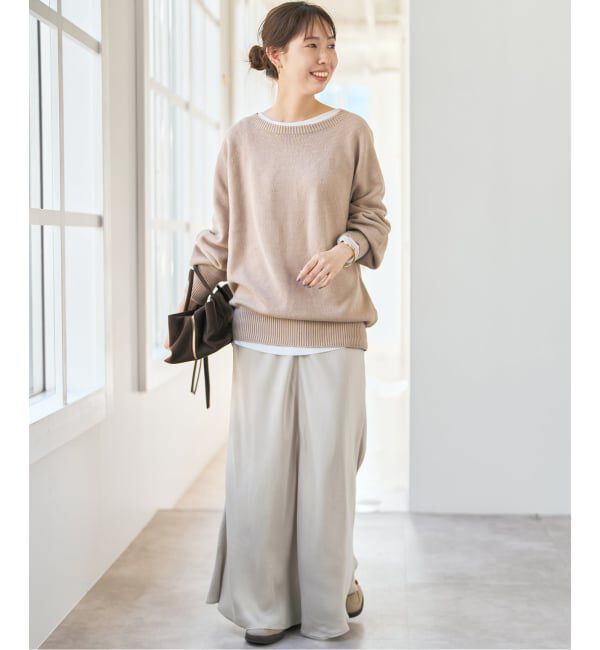 Spick and Span「キュプラフィブリルサテンスカート」|スカート|