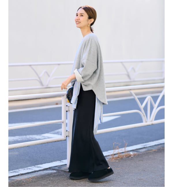 FRAMeWORK「≪予約≫リヨセルコットンボートネックSWEAT」|スウェット・ジャージ|