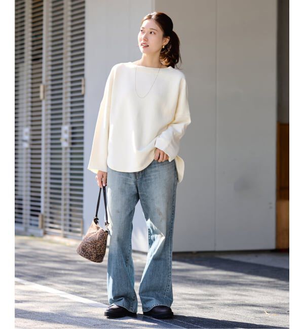 FRAMeWORK「≪予約≫リヨセルコットンボートネックSWEAT」|スウェット・ジャージ|