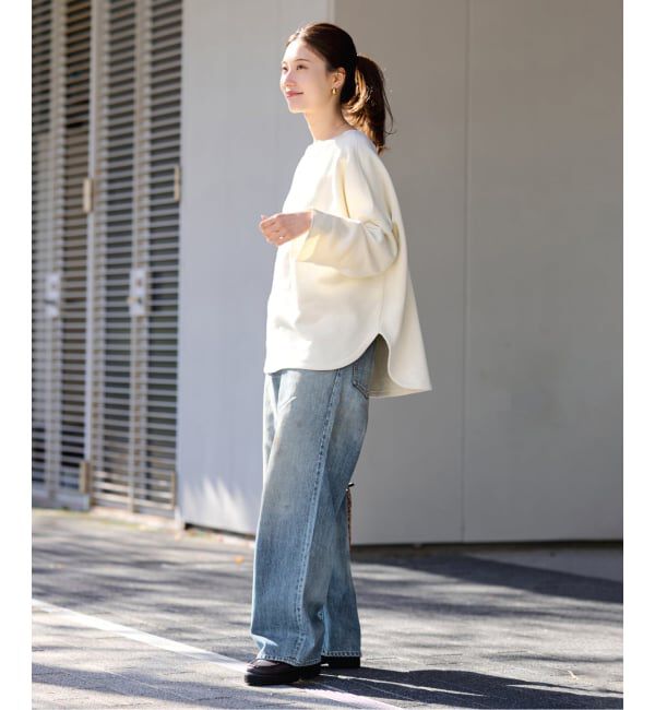 FRAMeWORK「≪予約≫リヨセルコットンボートネックSWEAT」|スウェット・ジャージ|