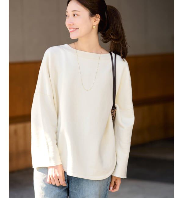 FRAMeWORK「≪予約≫リヨセルコットンボートネックSWEAT」|スウェット・ジャージ|
