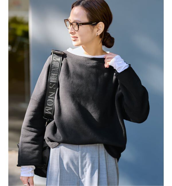 FRAMeWORK「≪予約≫リヨセルコットンボートネックSWEAT」|スウェット・ジャージ|