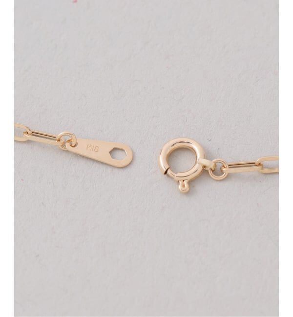 Lilas by Spick&Span「ブラックホールダイヤ1pクリップチェーンネックレス K18」|ネックレス|