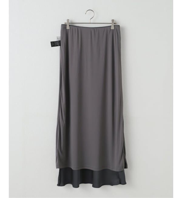 U by SPICK&SPAN「サテンロングスカート」|スカート|