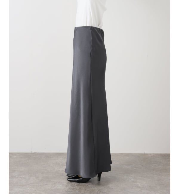 U by SPICK&SPAN「サテンロングスカート」|スカート|