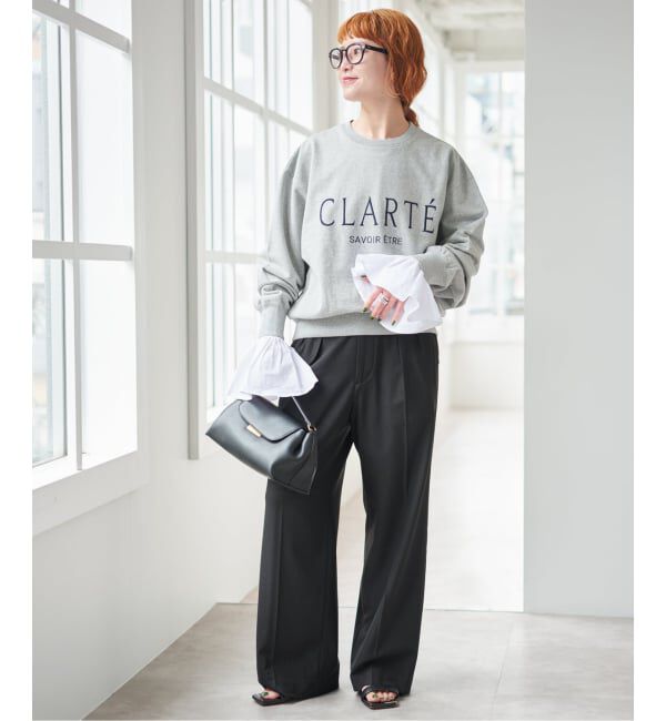 Spick and Span「《予約》フリルスリーブクルーネックTEE」|Tシャツ・カットソー|