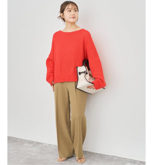 Spick and Span「《予約》IGEAローゲージボートネックニット」|ニット・セーター|