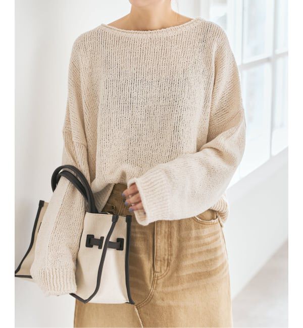 Spick and Span「《予約》IGEAローゲージボートネックニット」|ニット・セーター|