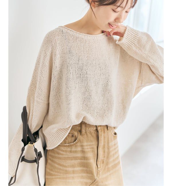 Spick and Span「《予約》IGEAローゲージボートネックニット」|ニット・セーター|