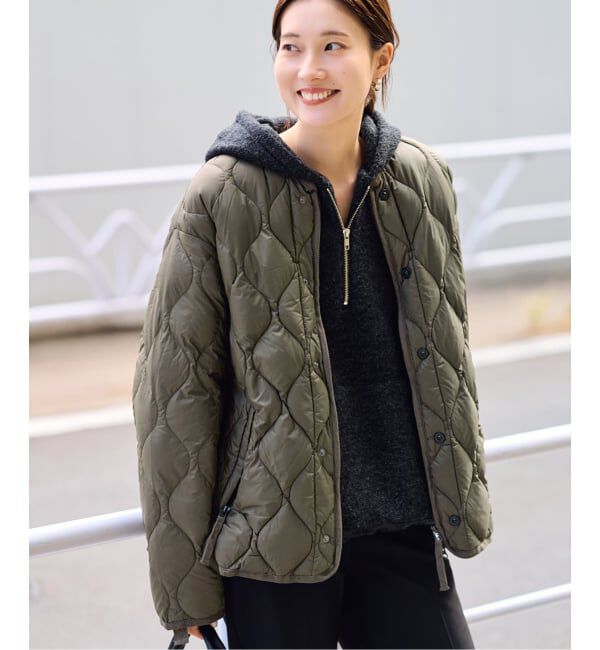 FRAMeWORK「TAION/タイオン  MILITARY M65LINER WZIP ダウンジャケット」|ダウン|カーキ