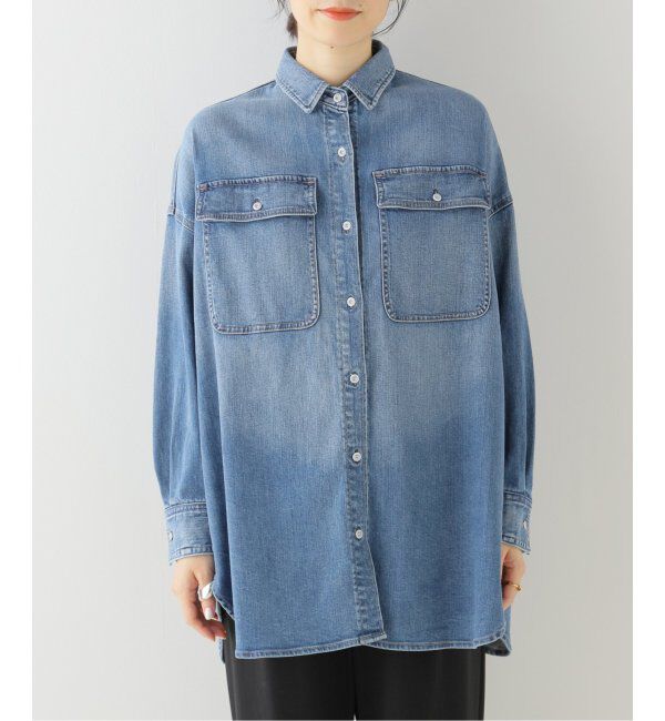  「【Healthy denim/ヘルシーデニム】Almond デニムシャツ」|シャツ・ブラウス|