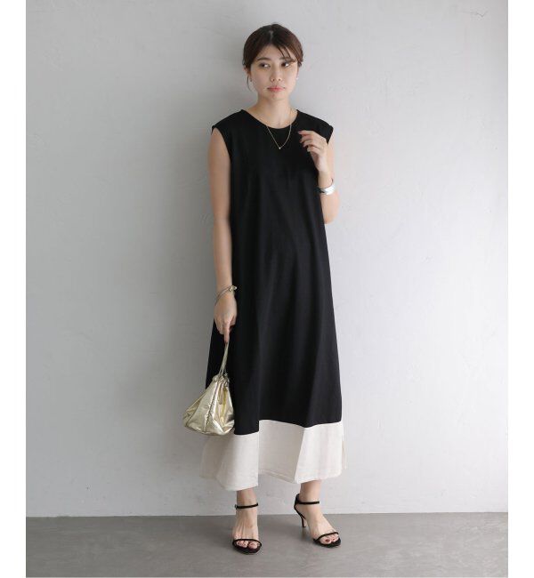  「配色カットワンピース」|ワンピース|