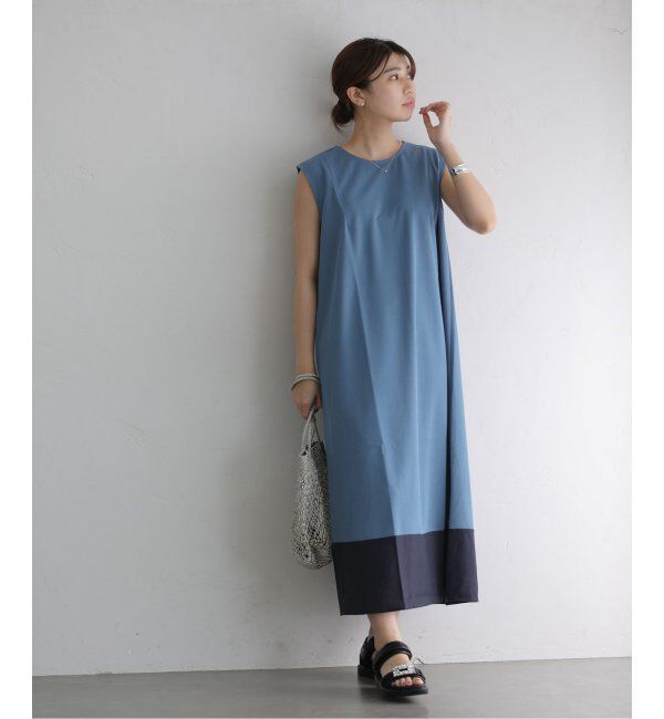  「配色カットワンピース」|ワンピース|