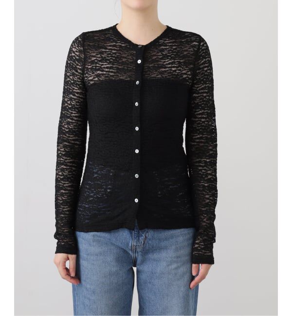  「【洗える】2WAYストレッチレースカットソー」|Tシャツ・カットソー|