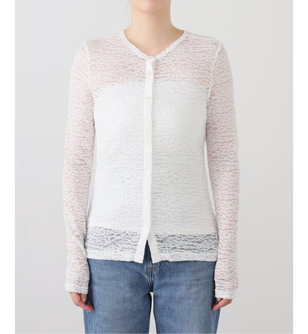  「【洗える】2WAYストレッチレースカットソー」|Tシャツ・カットソー|