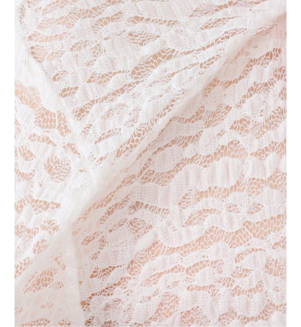  「【洗える】2WAYストレッチレースカットソー」|Tシャツ・カットソー|