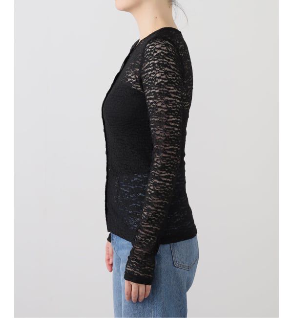  「【洗える】2WAYストレッチレースカットソー」|Tシャツ・カットソー|