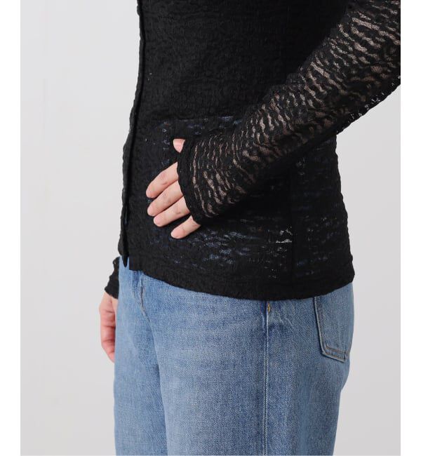  「【洗える】2WAYストレッチレースカットソー」|Tシャツ・カットソー|