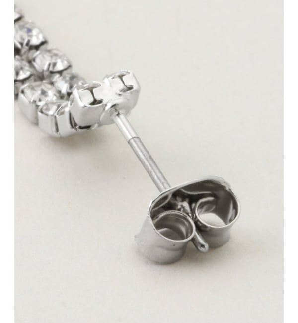  「La Totalite ラインストーン ピアス」|ピアス|