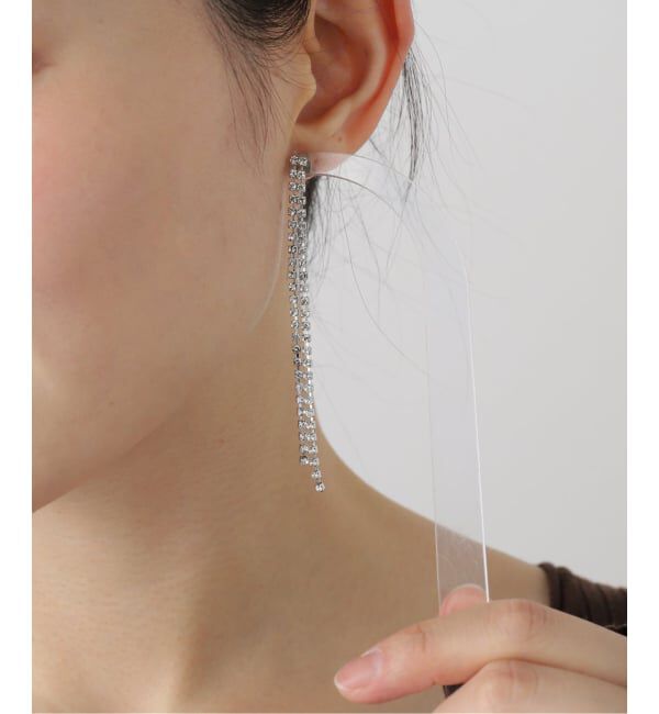  「La Totalite ラインストーン ピアス」|ピアス|