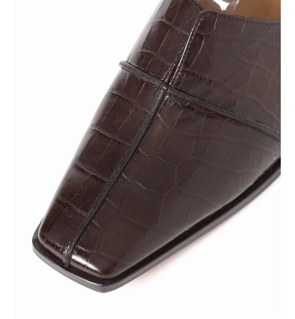 GRISE「《追加》GRISEレザースクエアクロスシームアンクルフラット」|その他|