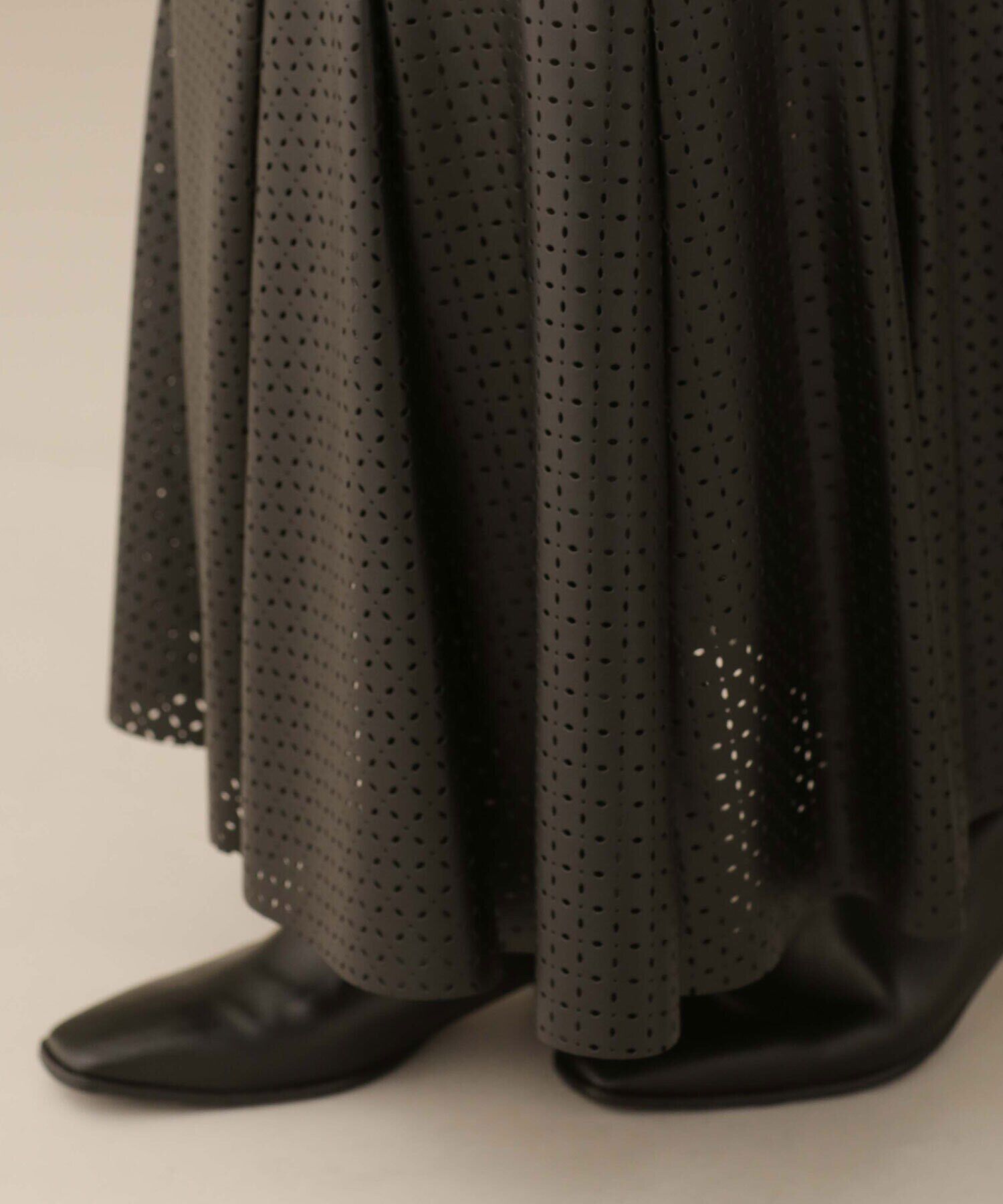 nano･universe「LB.03/パンチングレザースカート」|スカート|