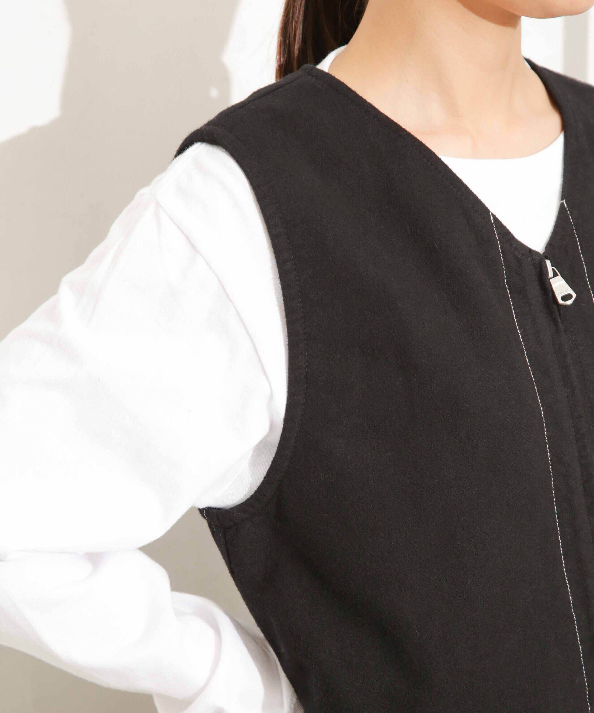 nano･universe「Odub/別注 ヘビーネル ベストワンピース」|ワンピース|