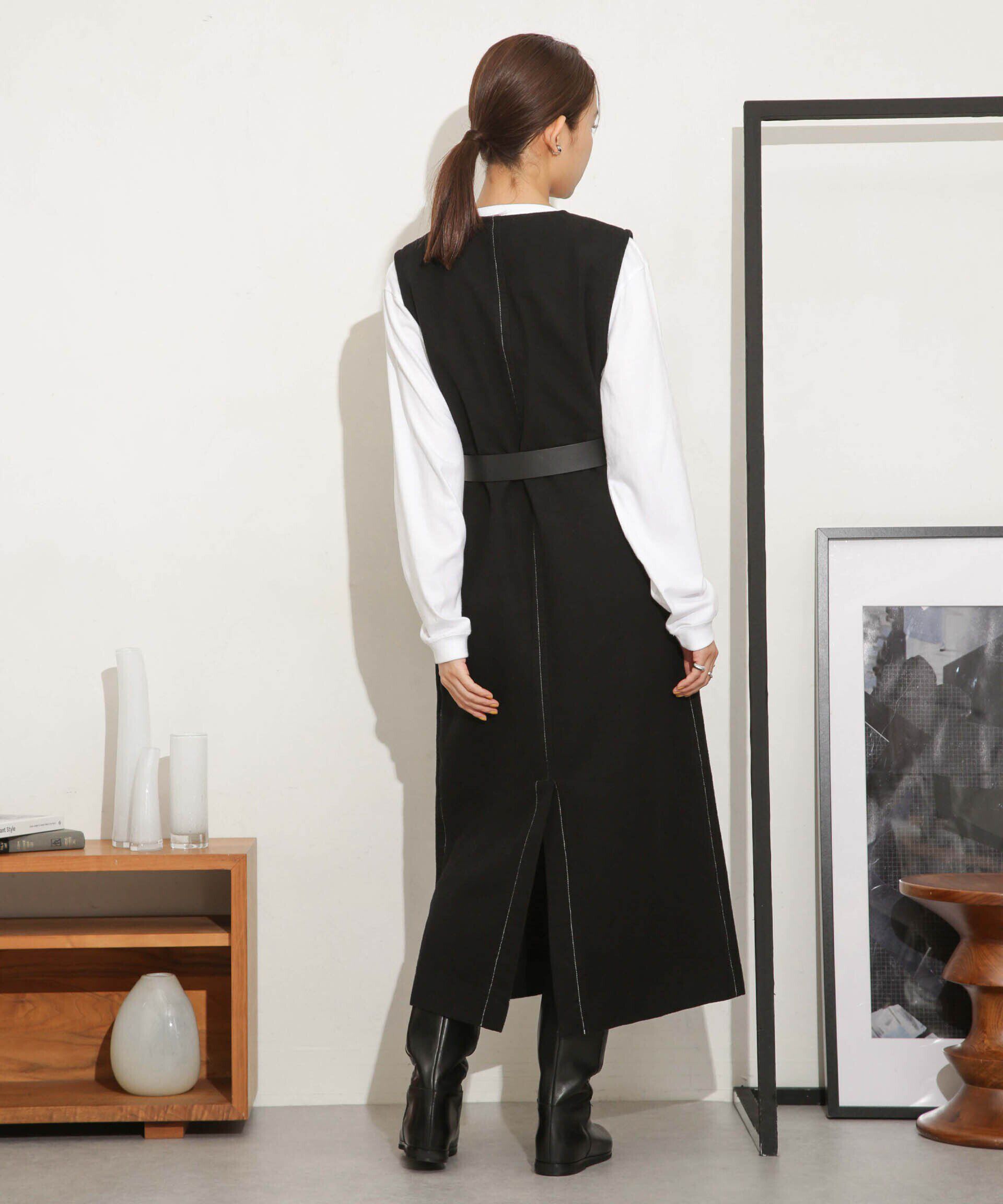 nano･universe「Odub/別注 ヘビーネル ベストワンピース」|ワンピース|