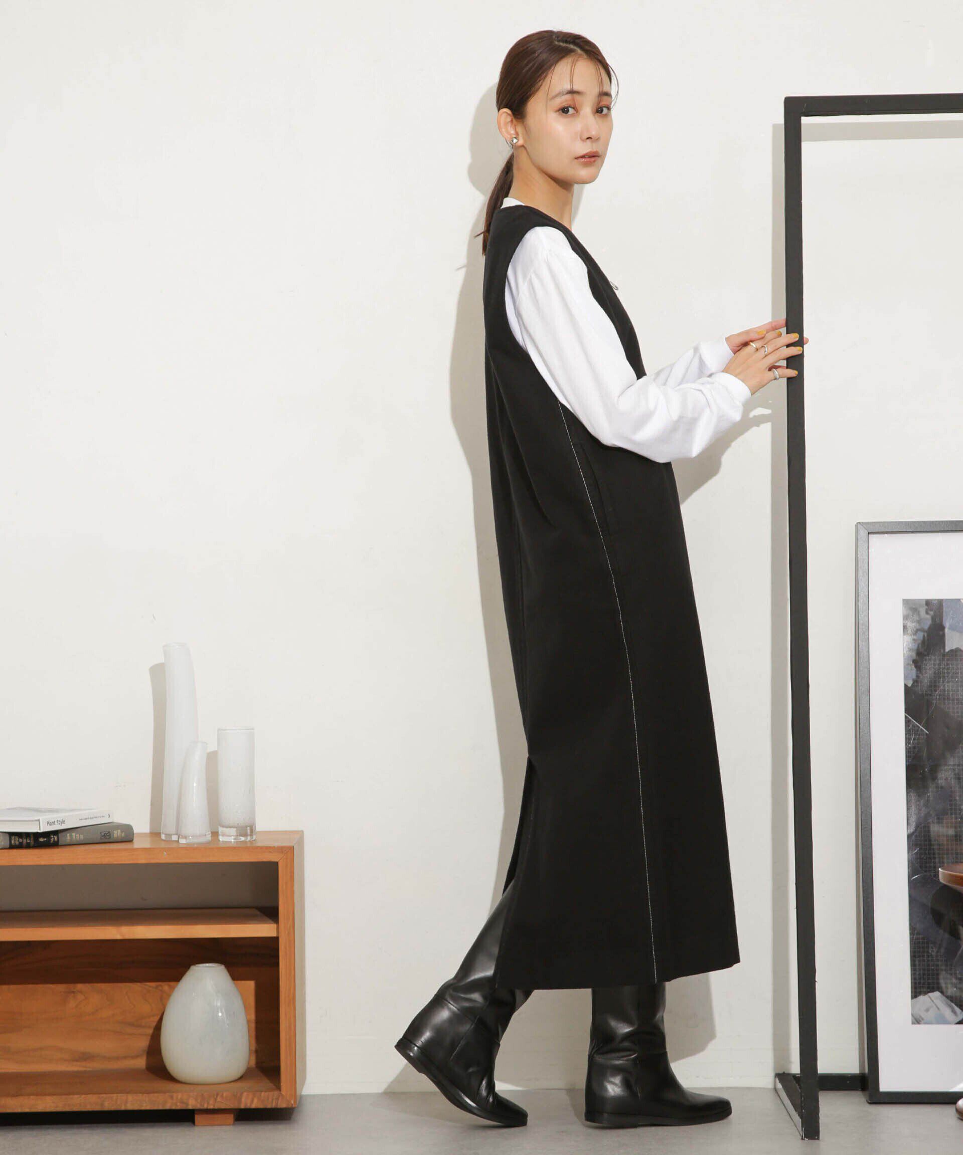 nano･universe「Odub/別注 ヘビーネル ベストワンピース」|ワンピース|