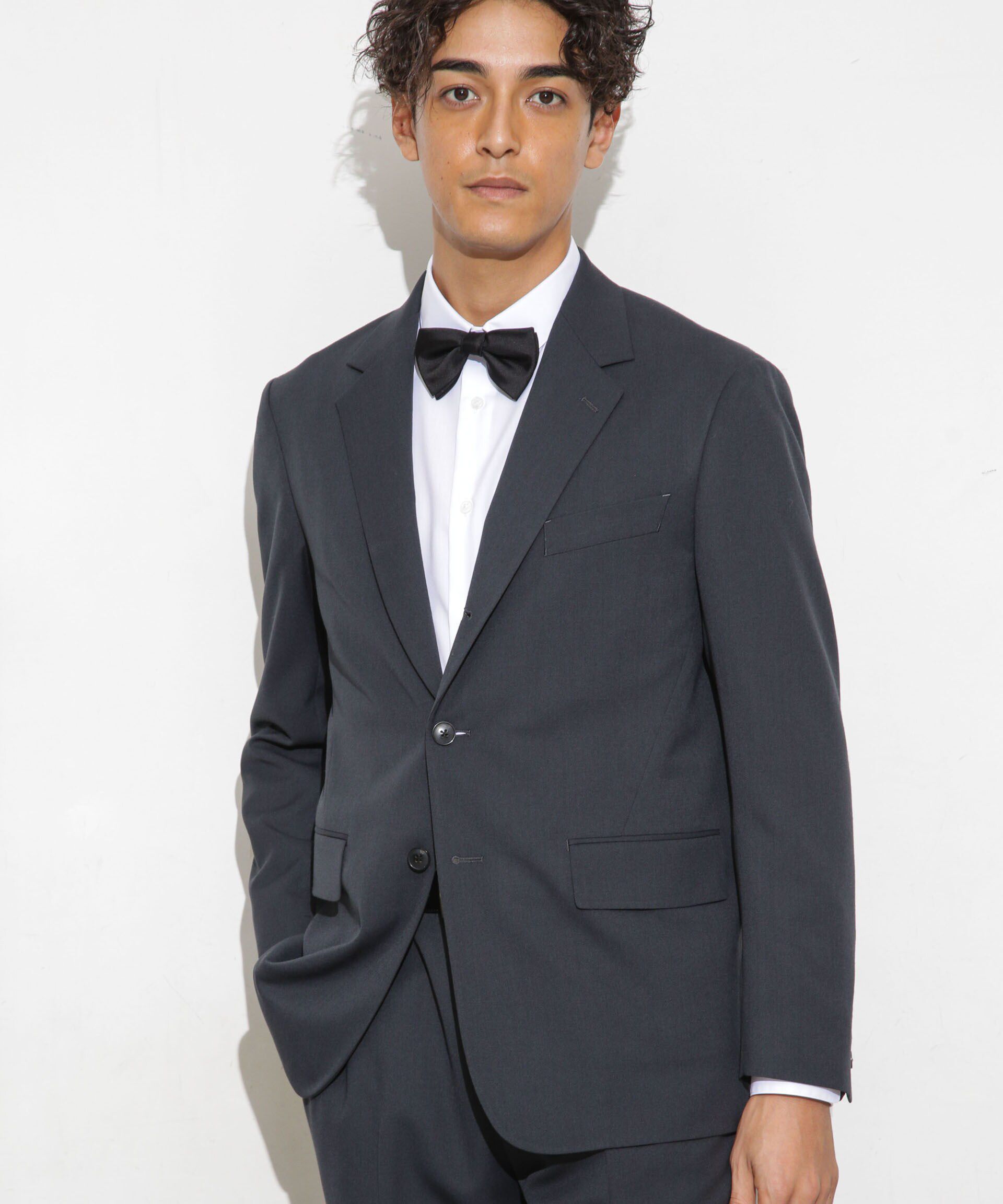 nano･universe「｢ESSENTIALLINE｣TWソリッドシングルジャケット」|スーツ|チャコール3