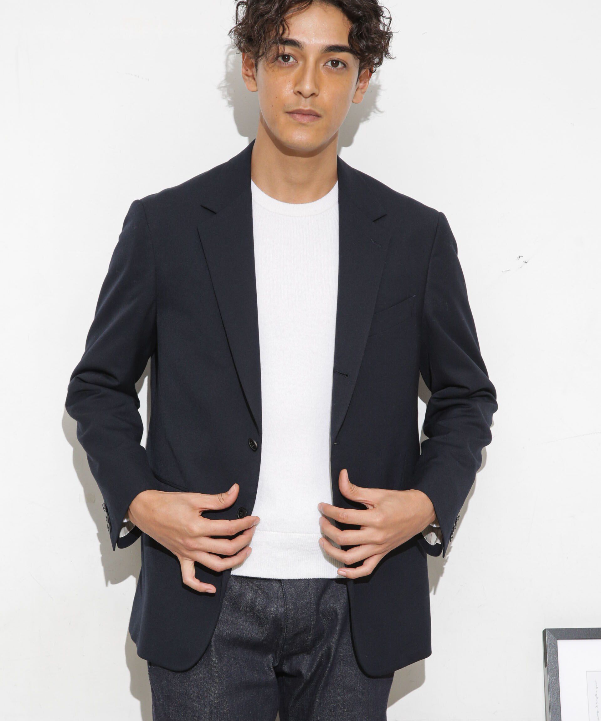 nano･universe「｢ESSENTIALLINE｣TWソリッドシングルジャケット」|スーツ|