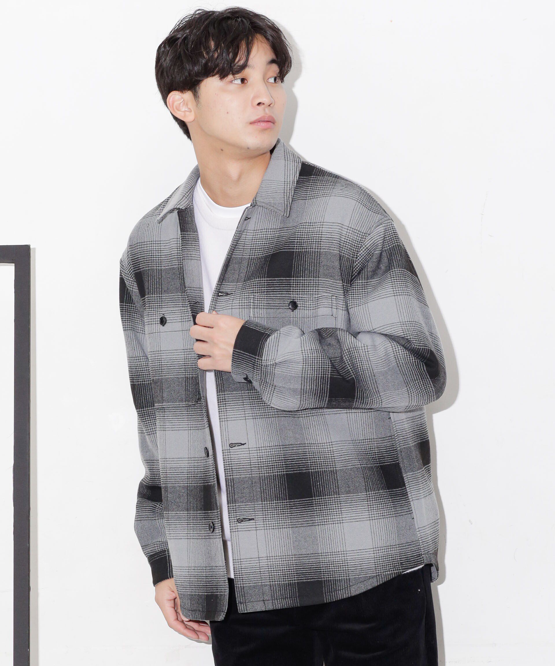 nano･universe「テックメルトンシャツブルゾン」|ブルゾン・スタジャン|