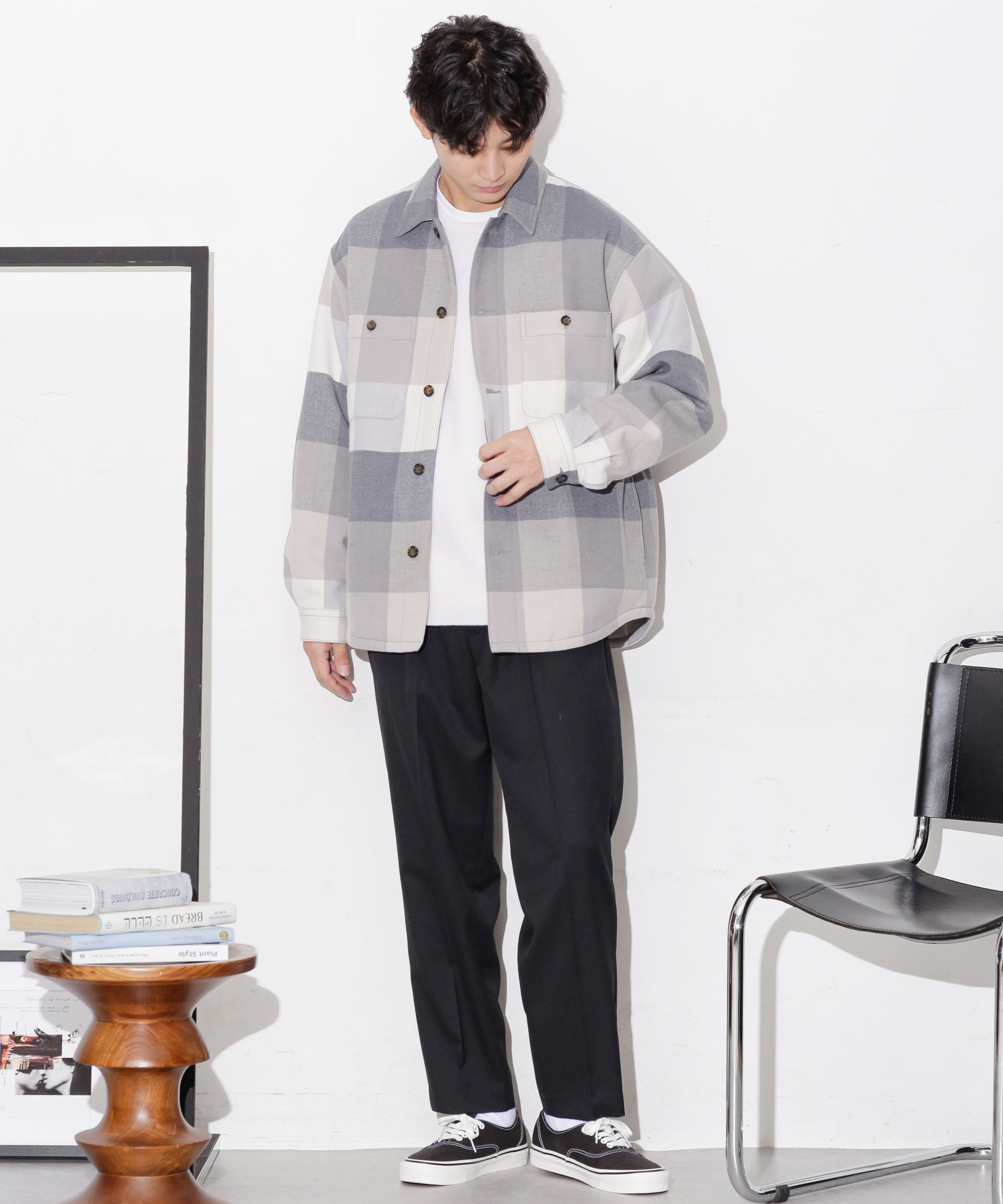 nano･universe「テックメルトンシャツブルゾン」|ブルゾン・スタジャン|