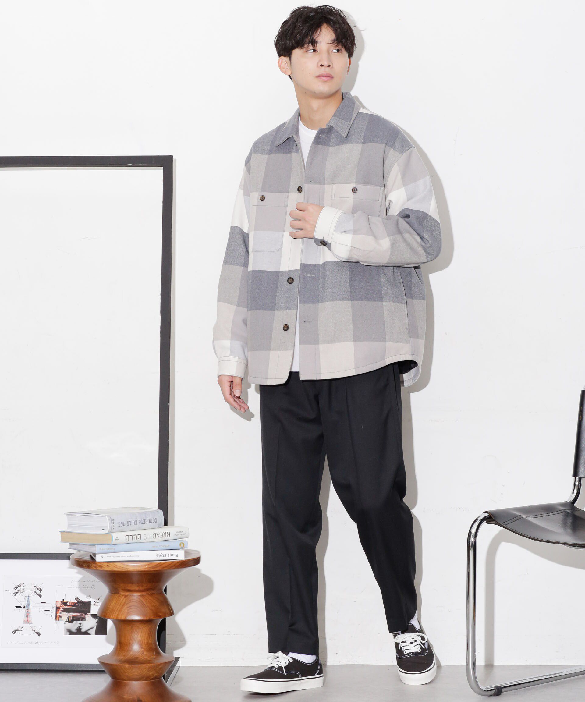 nano･universe「テックメルトンシャツブルゾン」|ブルゾン・スタジャン|