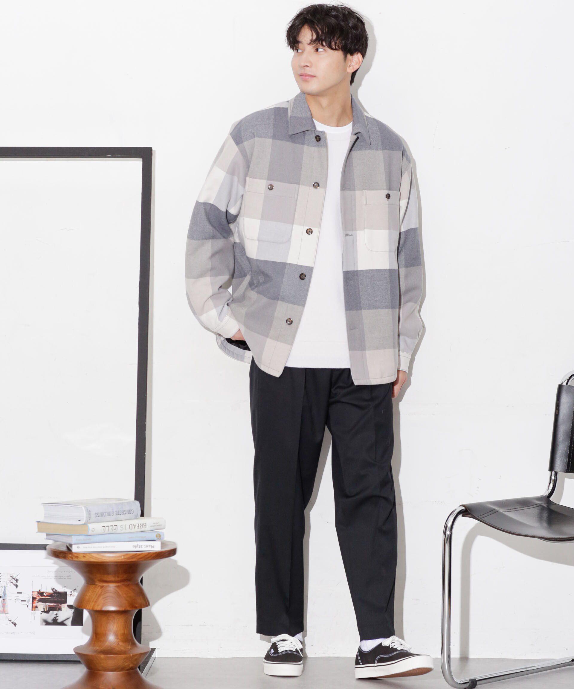 nano･universe「テックメルトンシャツブルゾン」|ブルゾン・スタジャン|