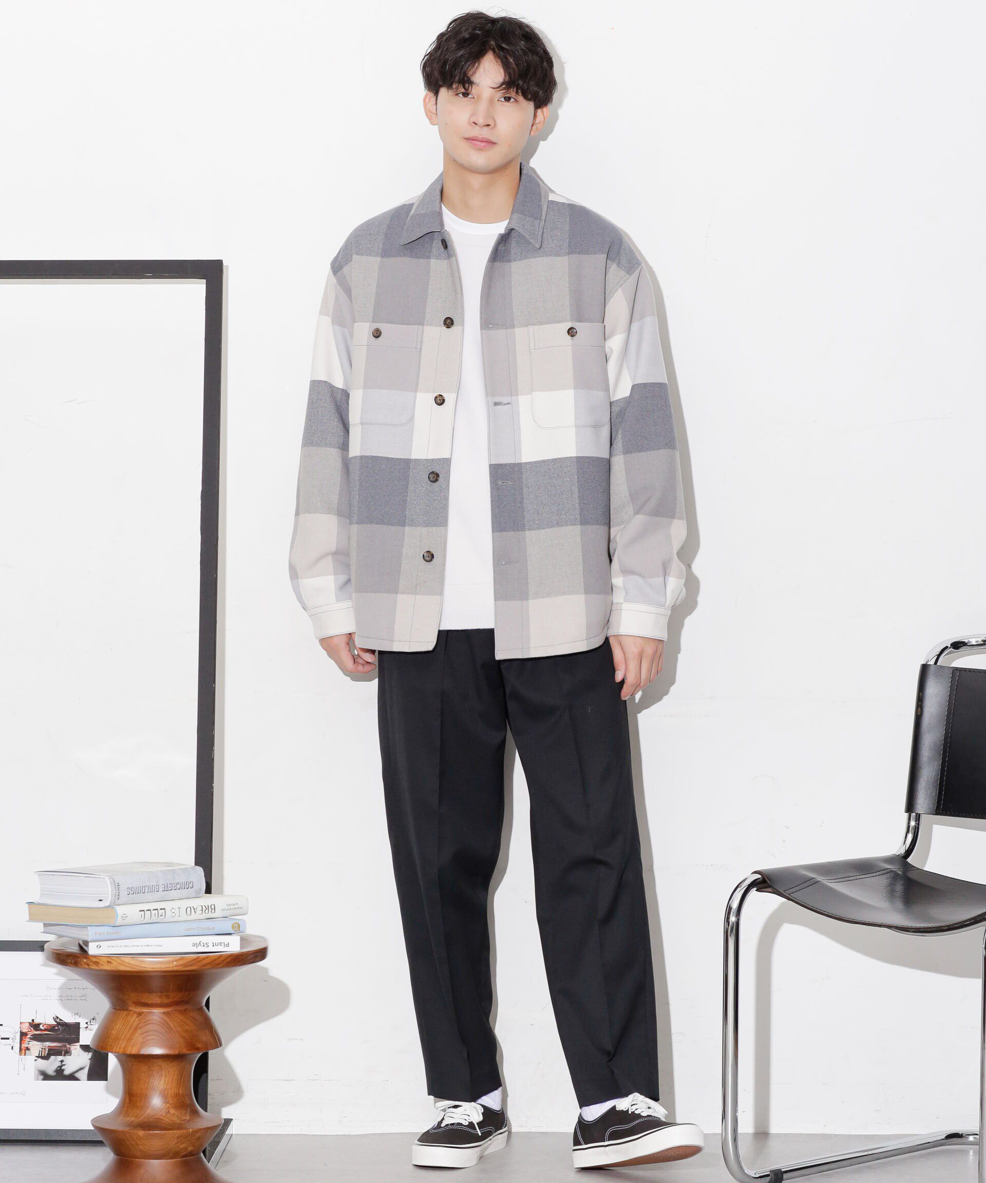 nano･universe「テックメルトンシャツブルゾン」|ブルゾン・スタジャン|